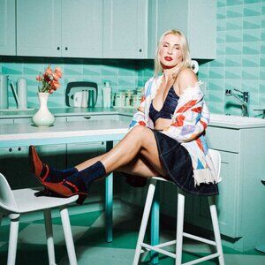 Multi-Color Distressed Argyle Cardigan